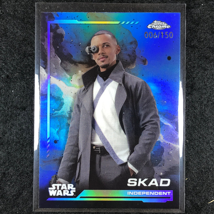 2024 Topps Chrome Star Wars SKAD Base Skywalker Blue 6/150 #29