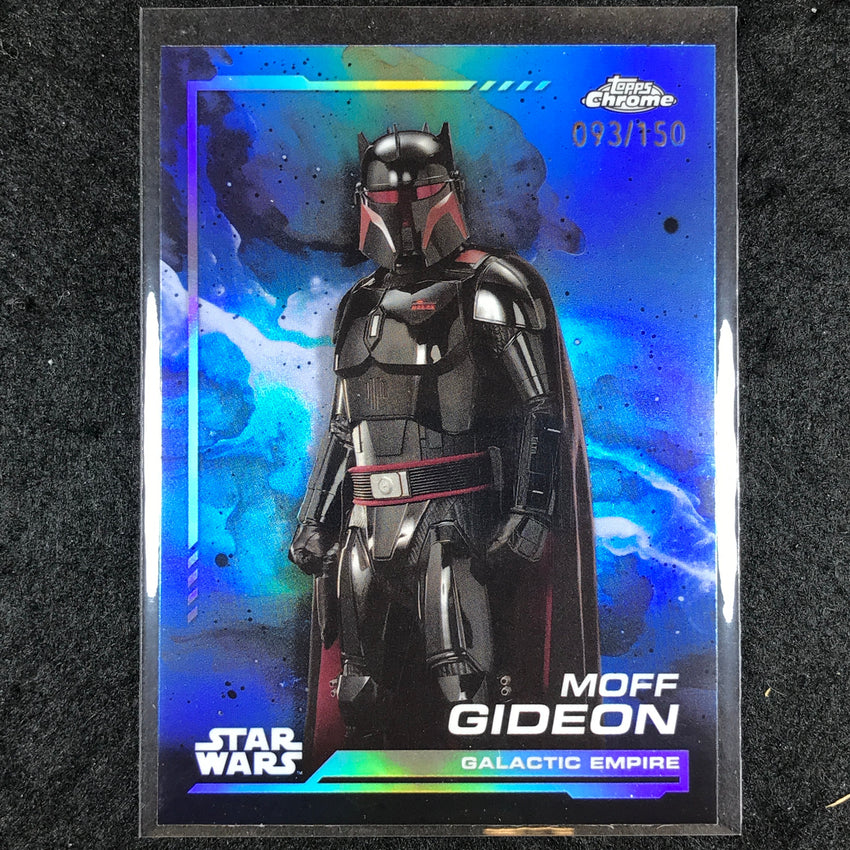 2024 Topps Chrome Star Wars MOFF GIDEON Base Skywalker Blue 93/150 #37