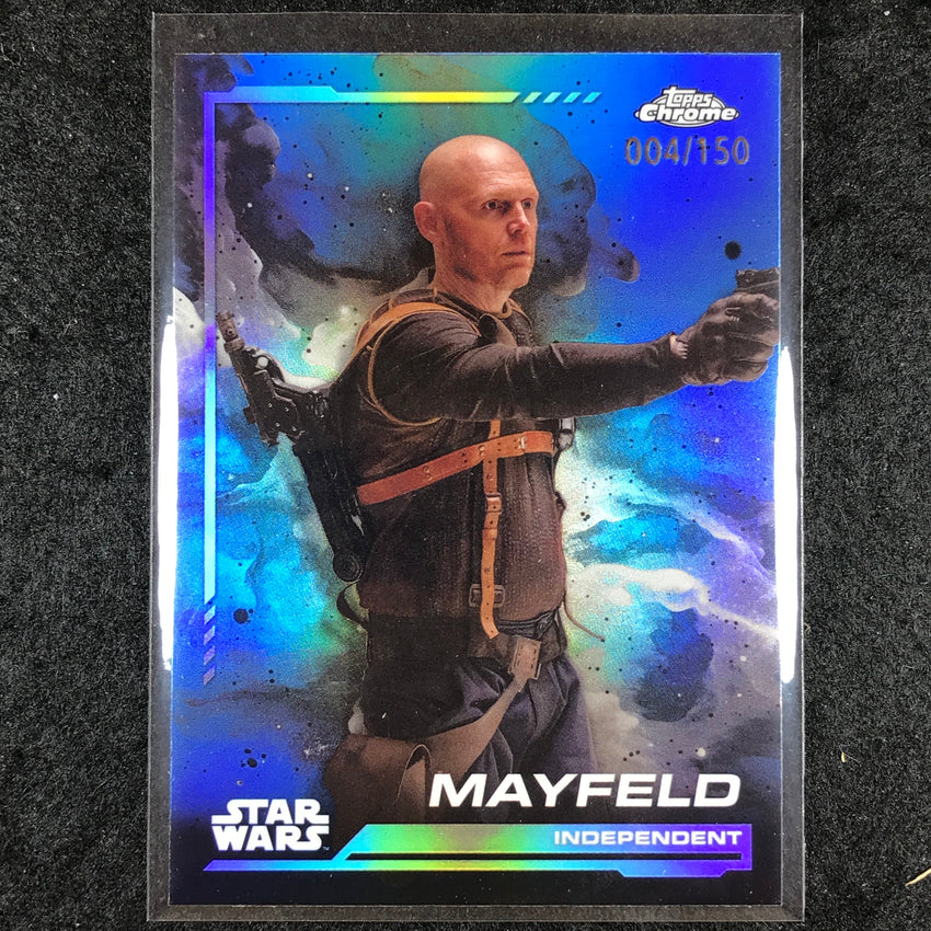 2024 Topps Chrome Star Wars MAYFELD Base Skywalker Blue 4/150 #42