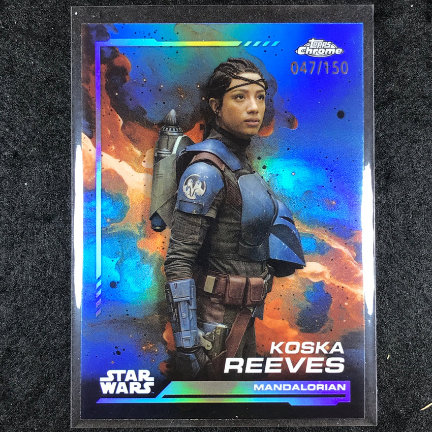 2024 Topps Chrome Star Wars KOSKA REEVES Base Skywalker Blue 47/150 #46