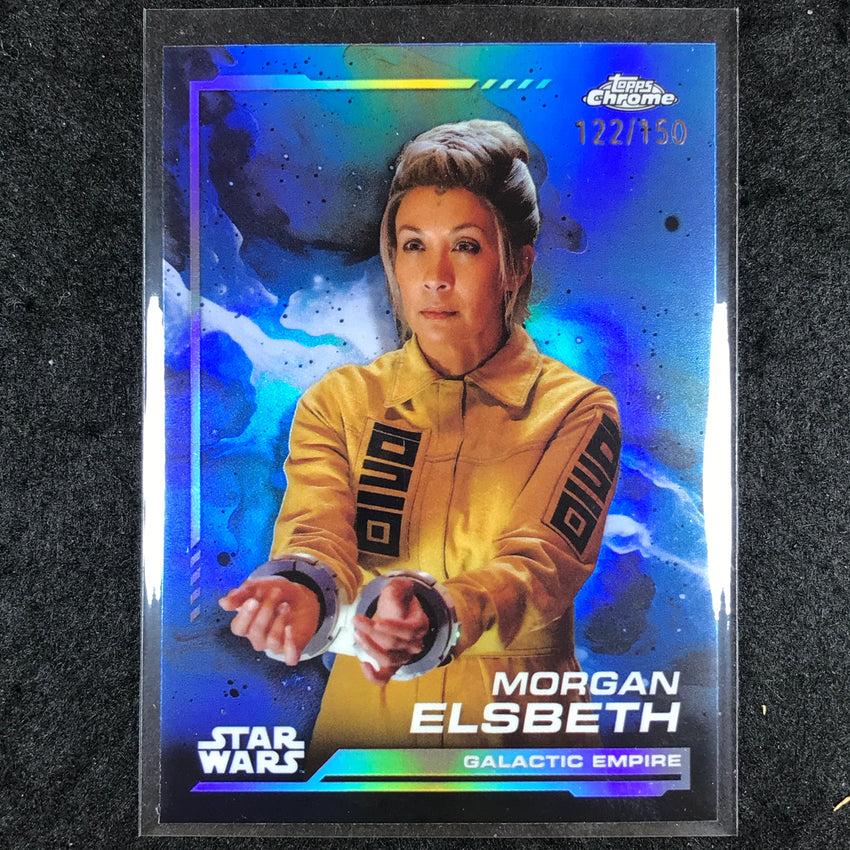 2024 Topps Chrome Star Wars MORGAN ELSBETH Base Skywalker Blue 122/150 #57