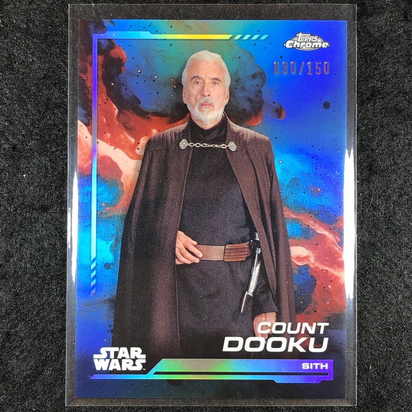 2024 Topps Chrome Star Wars COUNT DOOKU Base Skywalker Blue 90/150 #129