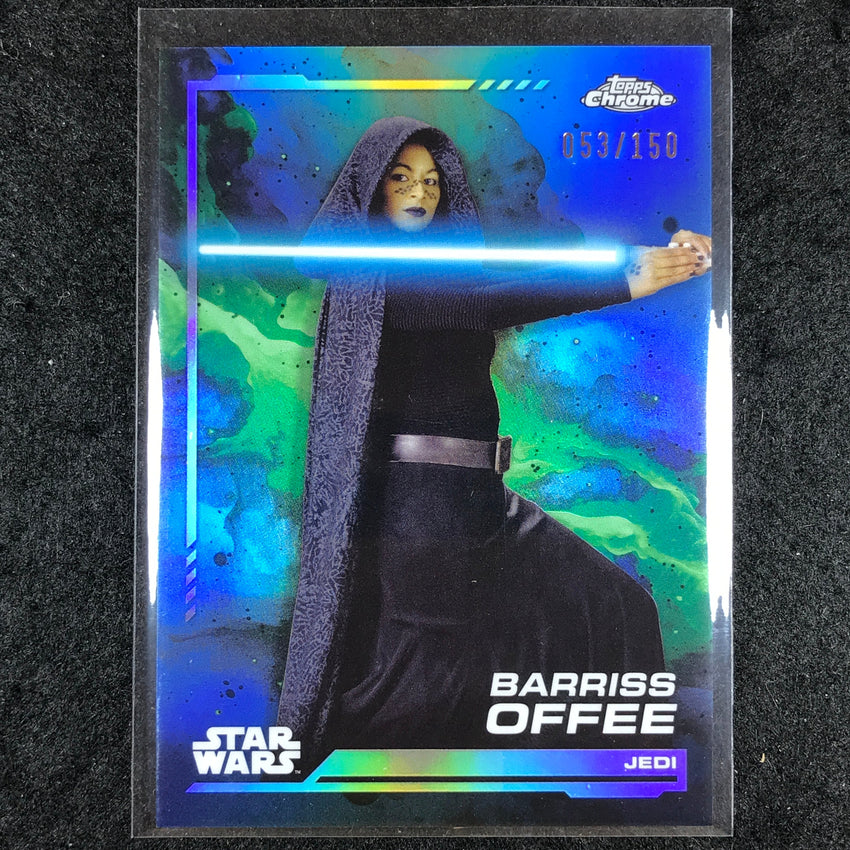 2024 Topps Chrome Star Wars BARRISS OFFEE Base Skywalker Blue 53/150 #144