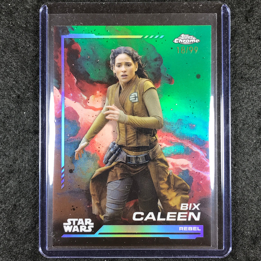 2024 Topps Chrome Star Wars BIX CALEEN Base Kashyyyk Green 18/99 #10