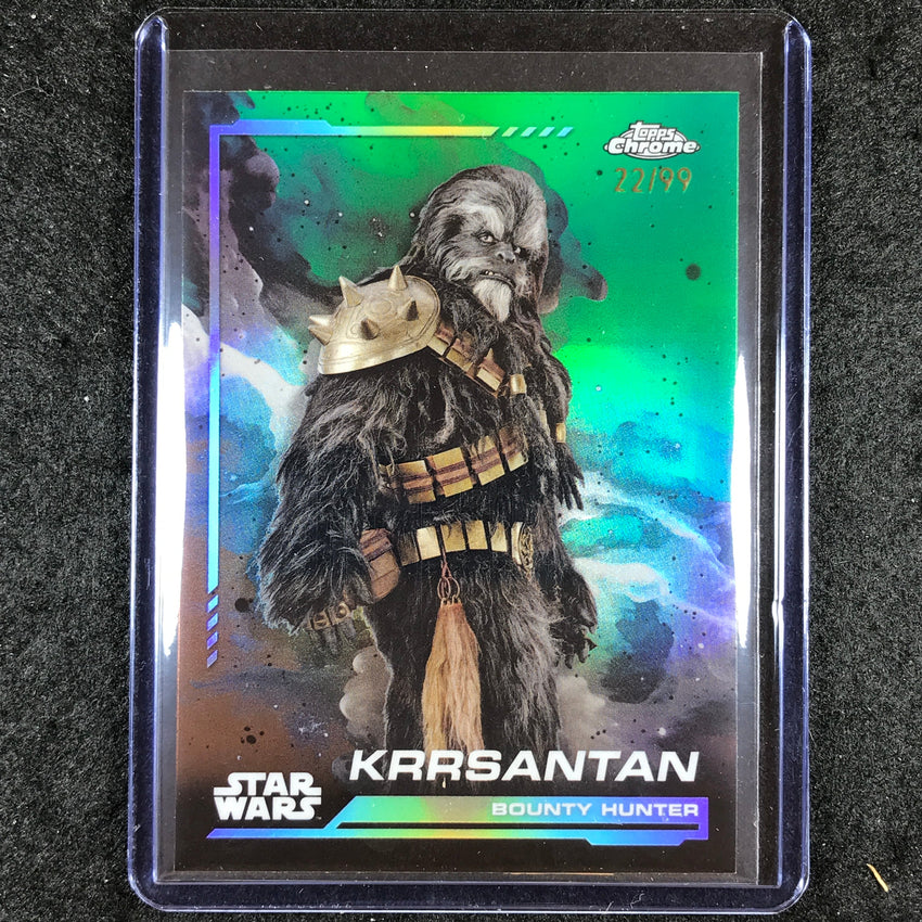 2024 Topps Chrome Star Wars KRRSANTAN Base Kashyyyk Green 22/99 #26