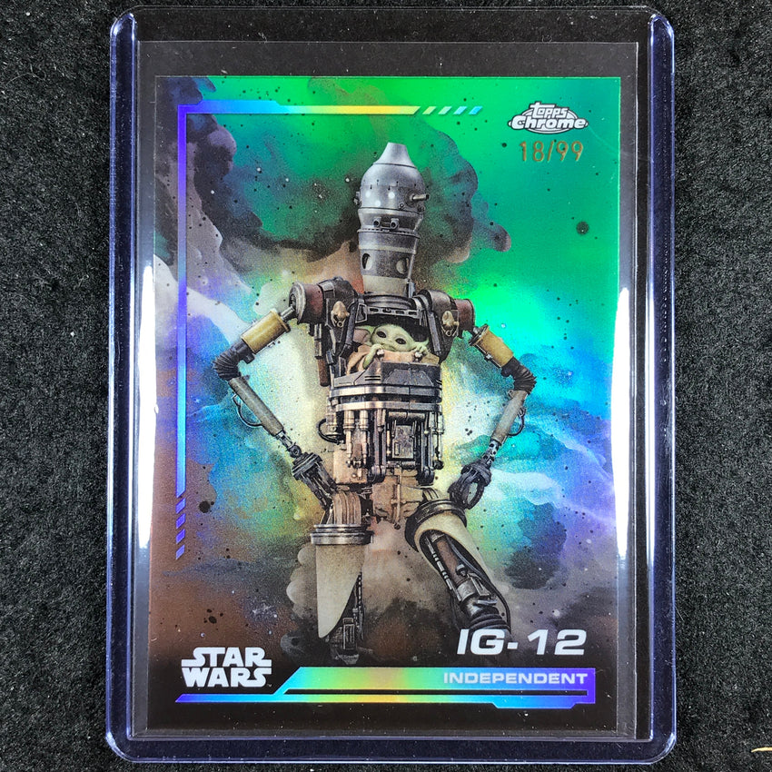 2024 Topps Chrome Star Wars IG-12 Base Kashyyyk Green 18/99 #40