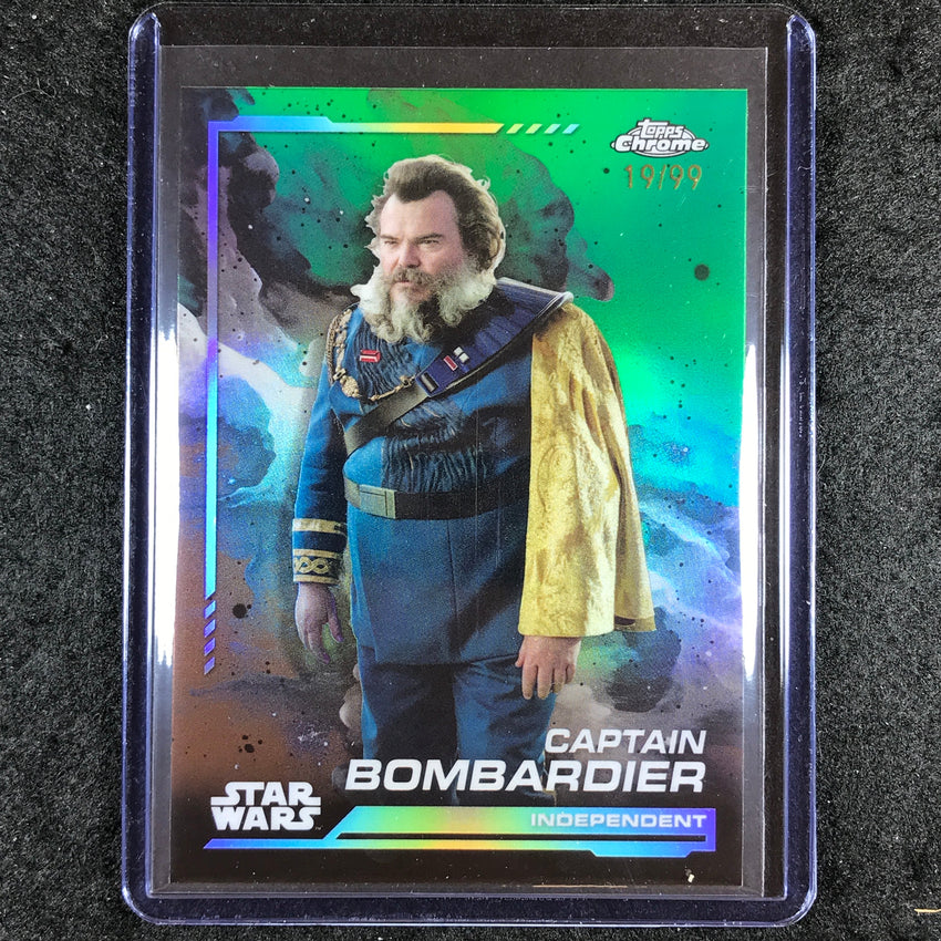 2024 Topps Chrome Star Wars CAPTAIN BOMBARDIER Base Kashyyyk Green 19/99 #54