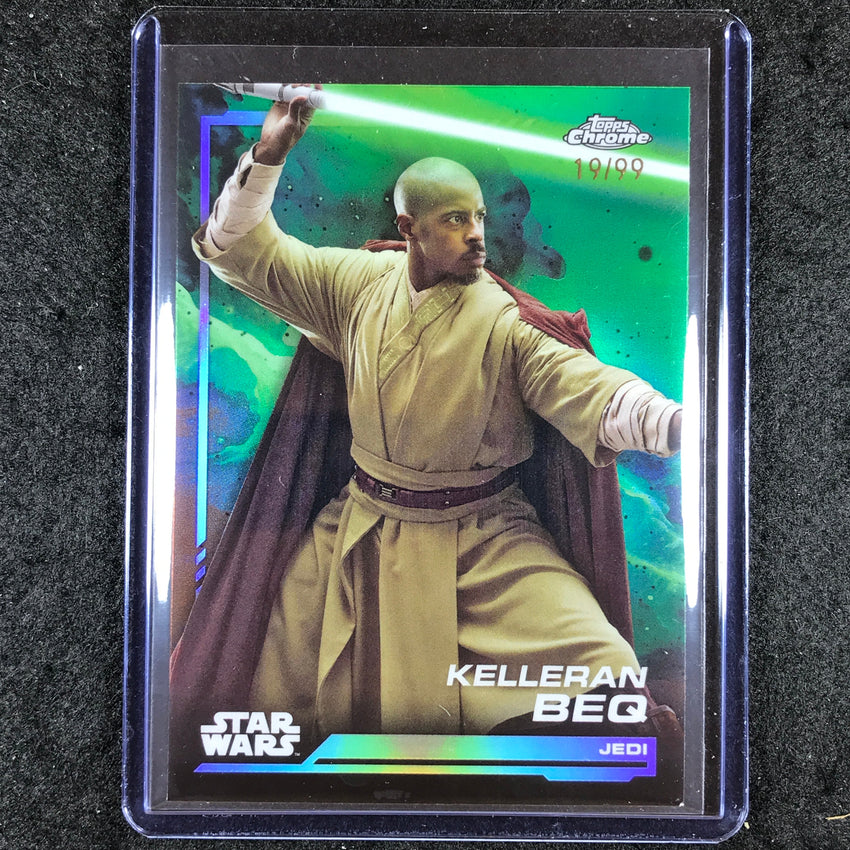 2024 Topps Chrome Star Wars KELLERAN BEQ Base Kashyyyk Green 19/99 #56