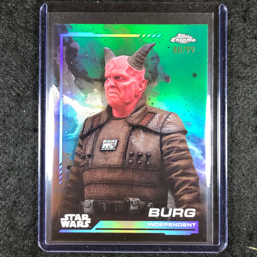 2024 Topps Chrome Star Wars BURG Base Kashyyyk Green 88/99 #60
