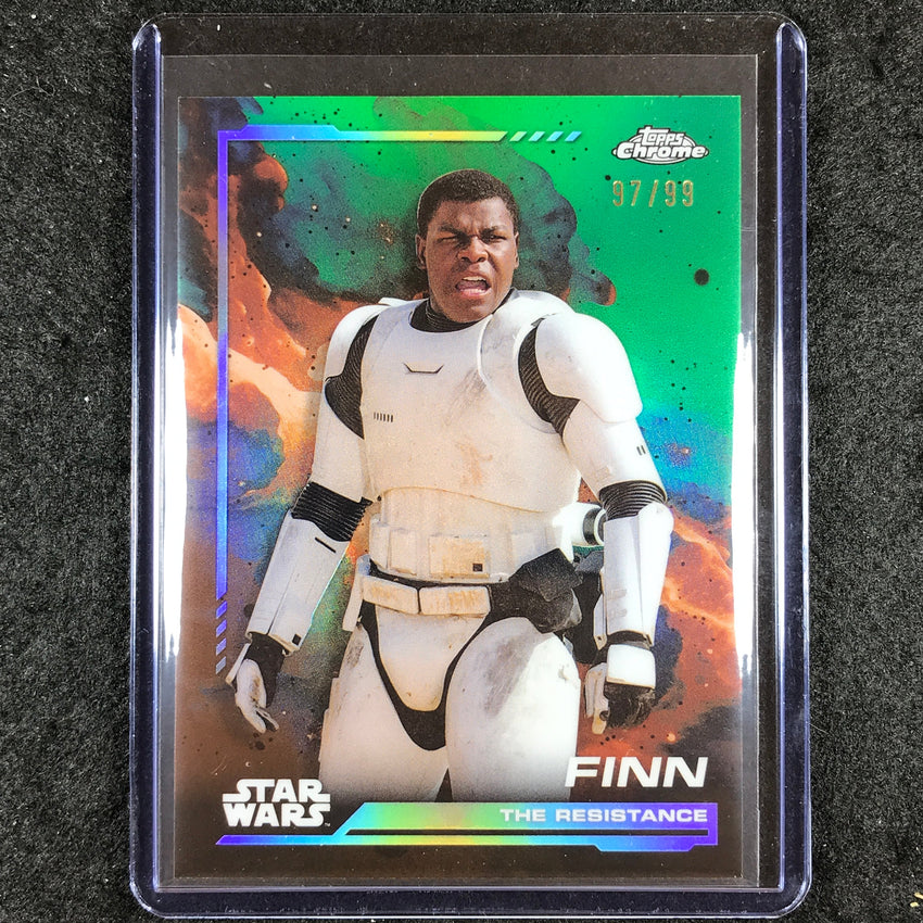 2024 Topps Chrome Star Wars FINN Base Kashyyyk Green 97/99 #113
