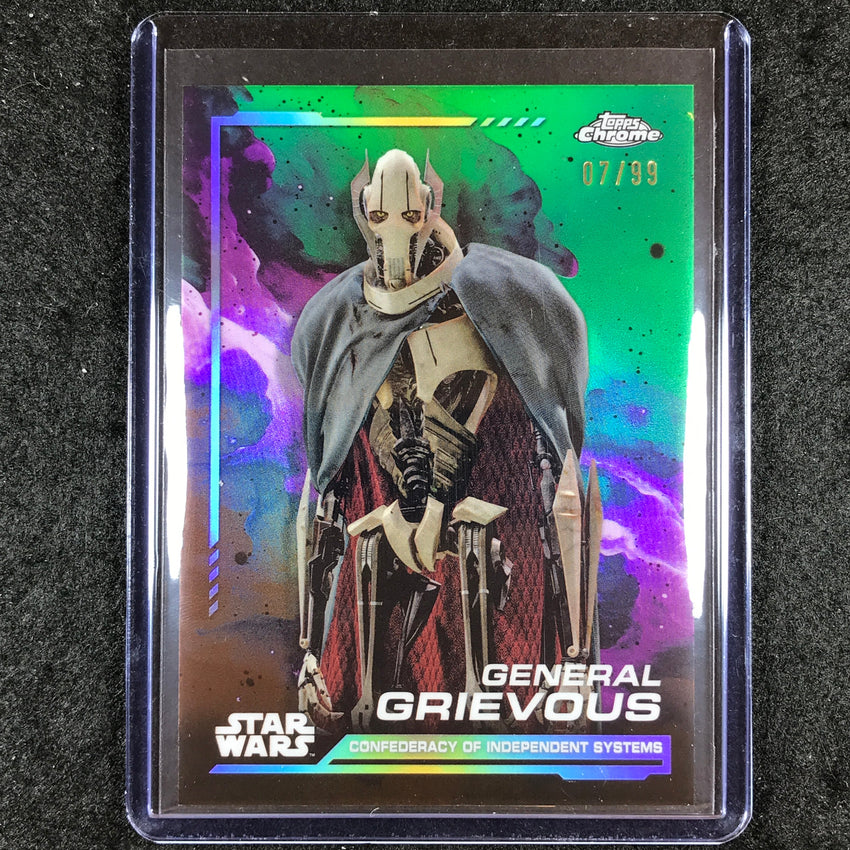 2024 Topps Chrome Star Wars GENERAL GRIEVOUS Base Kashyyyk Green 7/99 #135