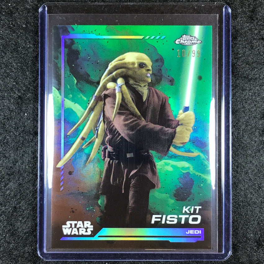 2024 Topps Chrome Star Wars KIT FISTO Base Kashyyyk Green 10/99 #141
