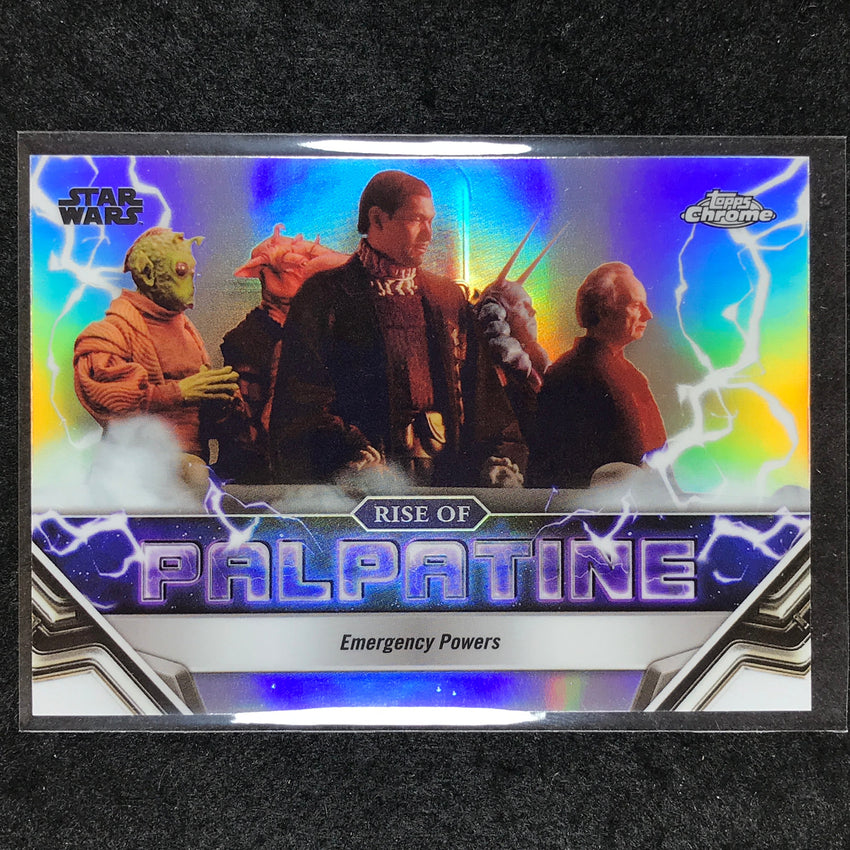 2024 Topps Chrome Star Wars EMERGENCY POWERS Rise of Palpatine Base #5