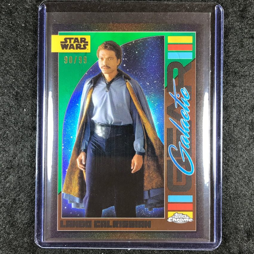 2024 Topps Chrome Star Wars LANDO CALRISSIAN Galactic Gear Green 90/99 #1