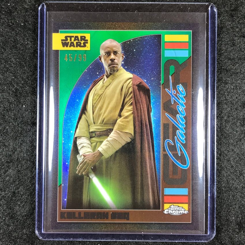 2024 Topps Chrome Star Wars KELLERAN BEQ Galactic Gear Green 45/99 #9
