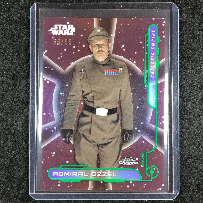 2024 Topps Chrome Star Wars ADMIRAL OZZEL Galactic Civil War Empire Green 66/99