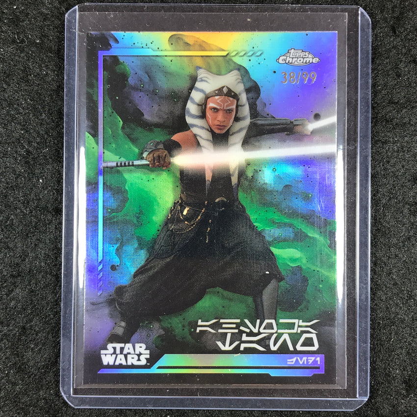 2024 Topps Chrome Star Wars AHSOKA TANO Aurebesh 38/99 #1