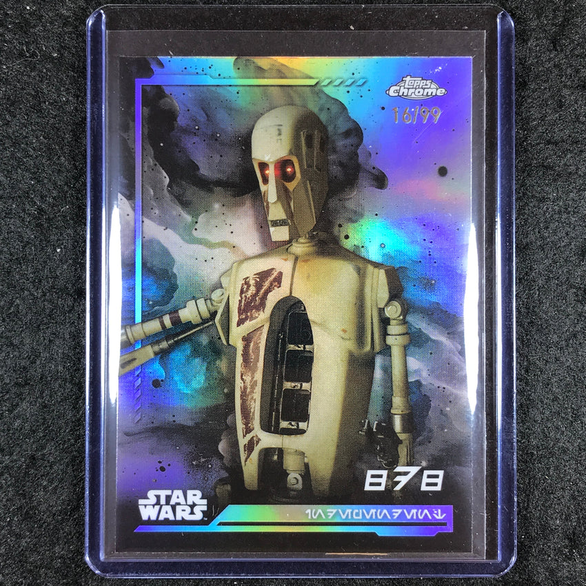 2024 Topps Chrome Star Wars 8D8 Aurebesh 16/99 #23