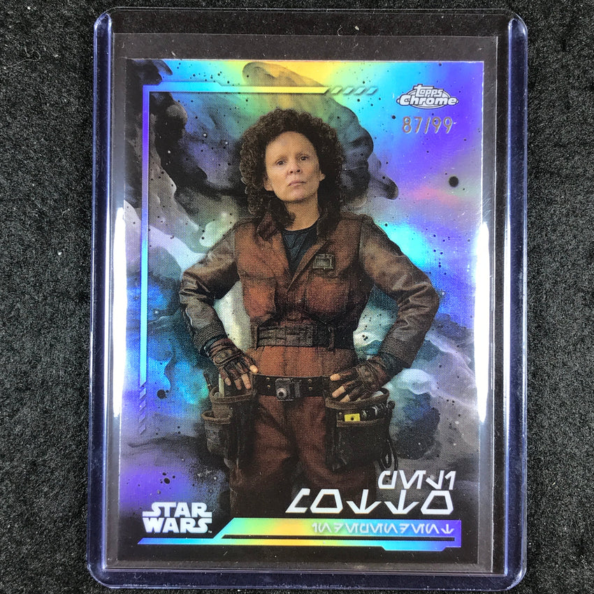 2024 Topps Chrome Star Wars PELI MOTTO Aurebesh 87/99 #31