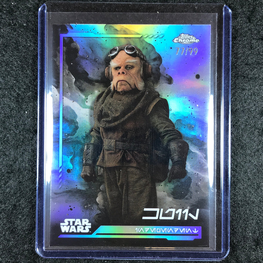 2024 Topps Chrome Star Wars KUIIL Aurebesh 77/99 #45
