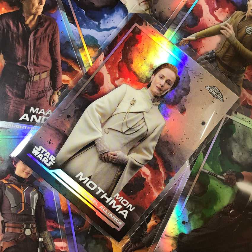 2024 Topps Chrome Star Wars ASAJJ VENTRESS Base Rainbow Refractor #136
