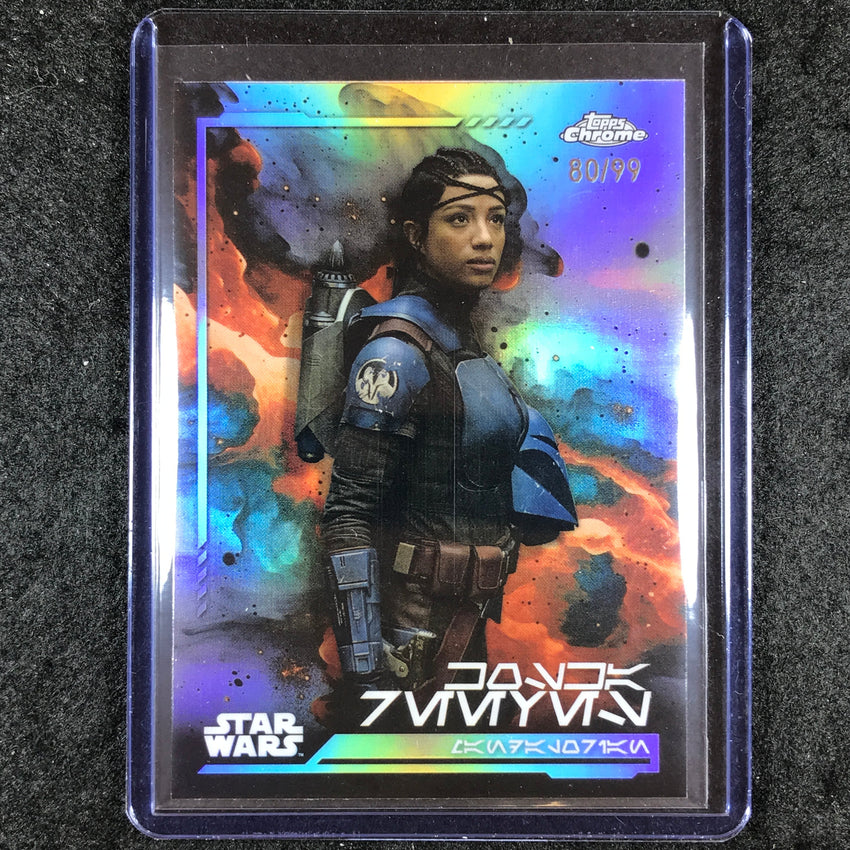 2024 Topps Chrome Star Wars KOSKA REEVES Aurebesh 80/99 #46
