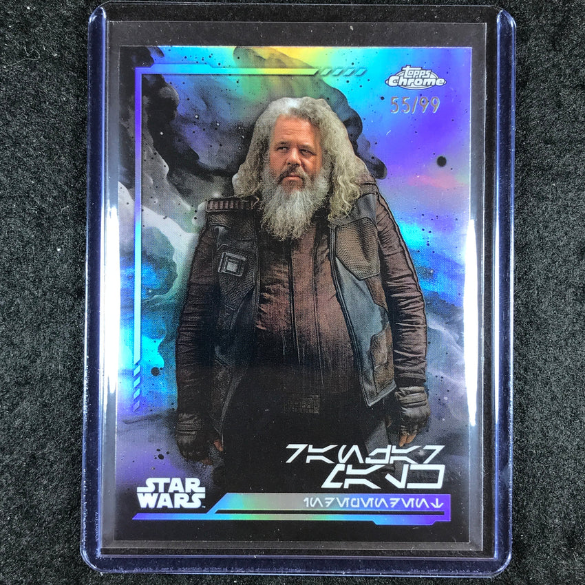 2024 Topps Chrome Star Wars RANZAR MALK Aurebesh 55/99 #51