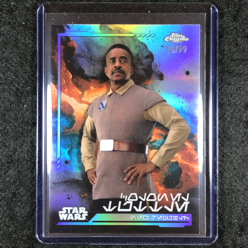 2024 Topps Chrome Star Wars COLONEL TUTTLE Aurebesh 16/99 #55