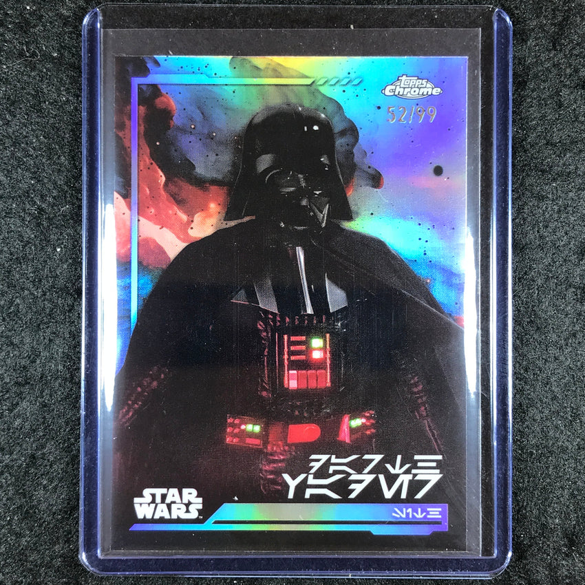 2024 Topps Chrome Star Wars DARTH VADER Aurebesh 52/99 #66