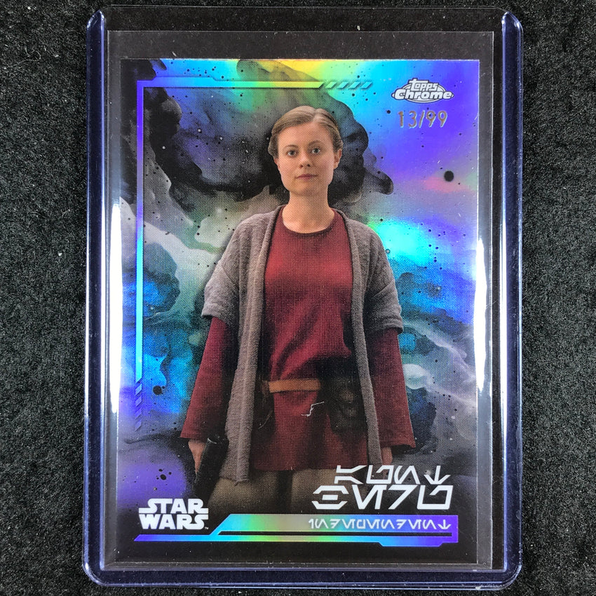 2024 Topps Chrome Star Wars AUNT BERU Aurebesh 13/99 #72