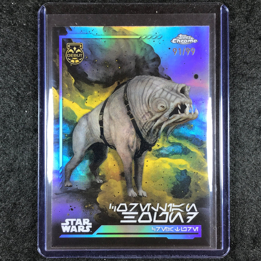 2024 Topps Chrome Star Wars CORELLIAN HOUND Aurebesh 91/99 #95