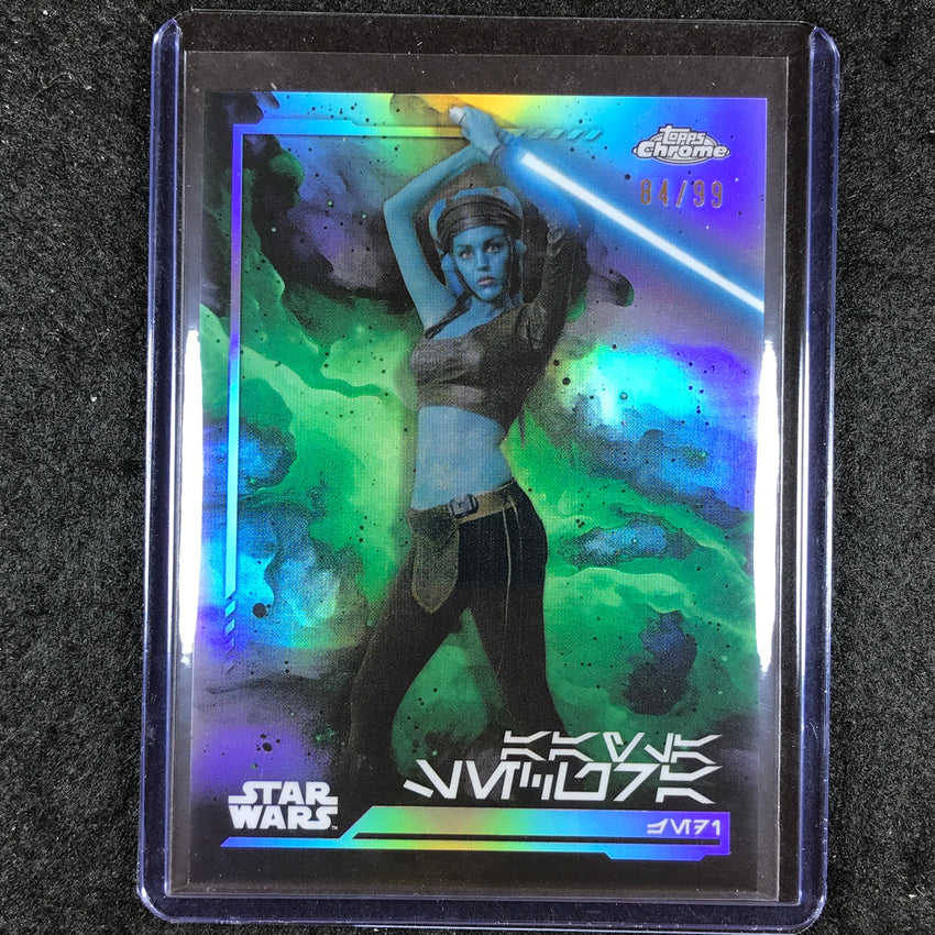 2024 Topps Chrome Star Wars AAYLA SECURA Aurebesh 84/99 #143