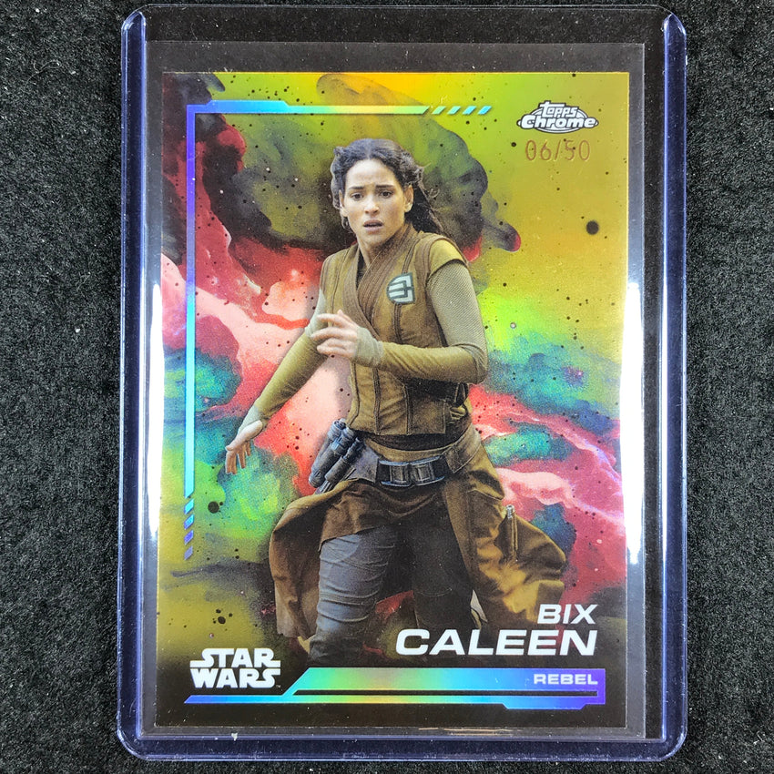 2024 Topps Chrome Star Wars BIX CALEEN Base Gold 6/50 #10