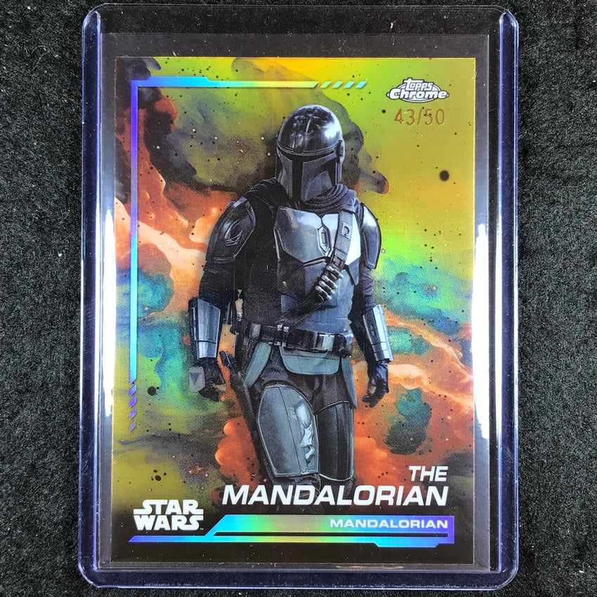 2024 Topps Chrome Star Wars THE MANDALORIAN Base Gold 43/50 #21