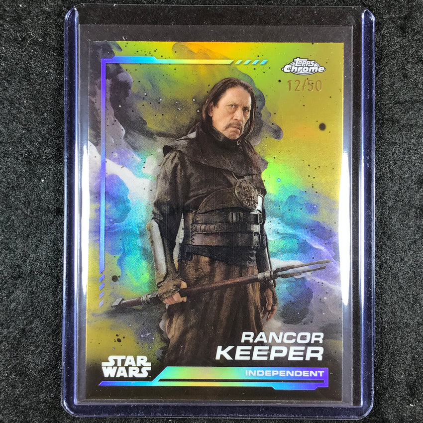 2024 Topps Chrome Star Wars RANCOR KEEPER Base Gold 12/50 #64