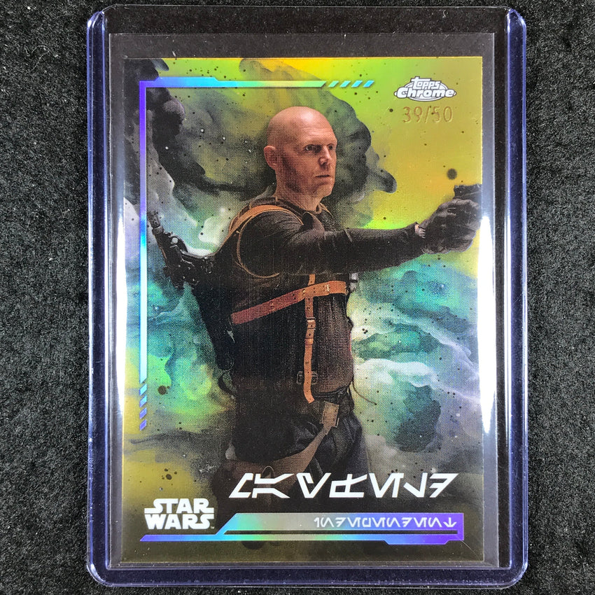 2024 Topps Chrome Star Wars MAYFELD Aurebesh Gold 39/50 #42