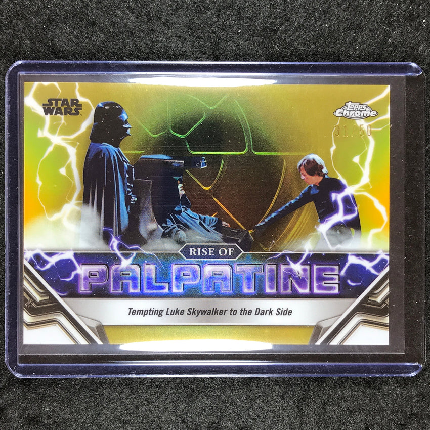 2024 Topps Chrome Star Wars TEMPTING LUKE SKYWALKER Rise of Palpatine Gold 31/50