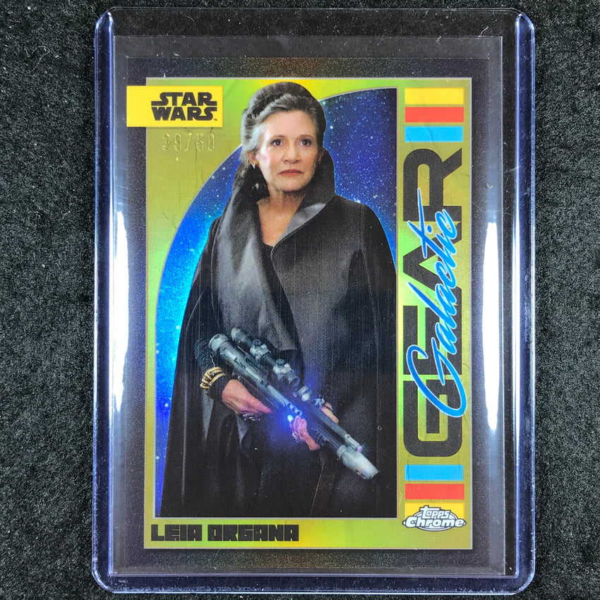 2024 Topps Chrome Star Wars LEIA ORGANA Galactic Gear Gold 39/50 #4