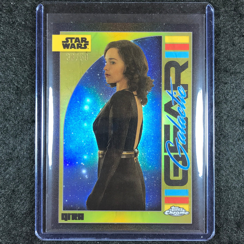 2024 Topps Chrome Star Wars QI'RA Galactic Gear Gold 38/50 #13
