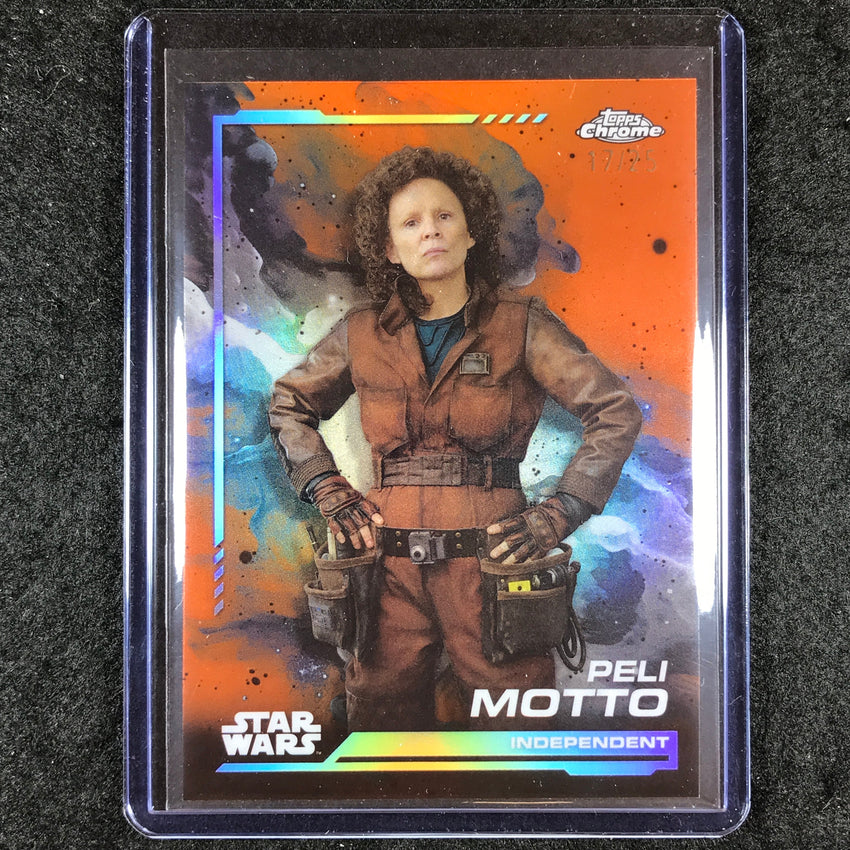 2024 Topps Chrome Star Wars PELI MOTTO Base Rebel Orange 17/25