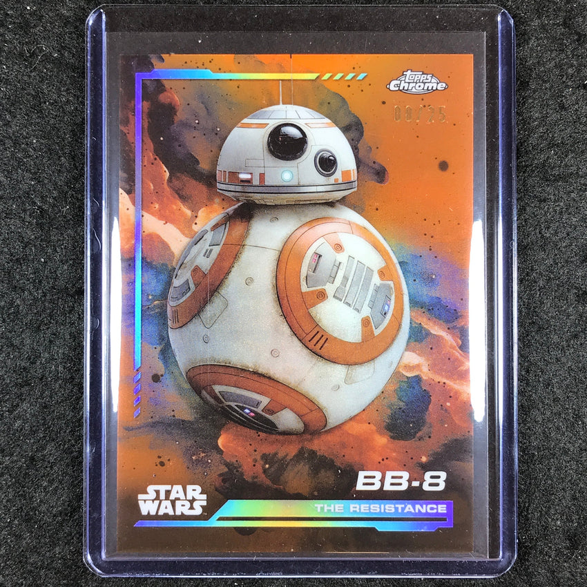 2024 Topps Chrome Star Wars BB-8 Base Rebel Orange 8/25