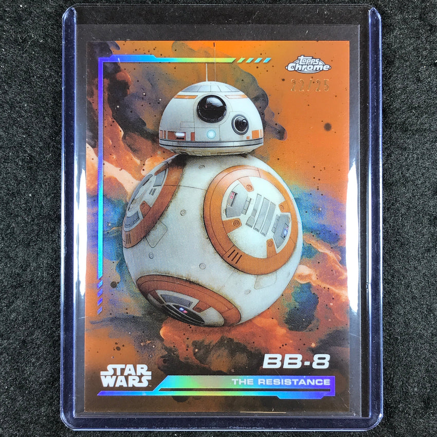 2024 Topps Chrome Star Wars BB-8 Base Rebel Orange 22/25