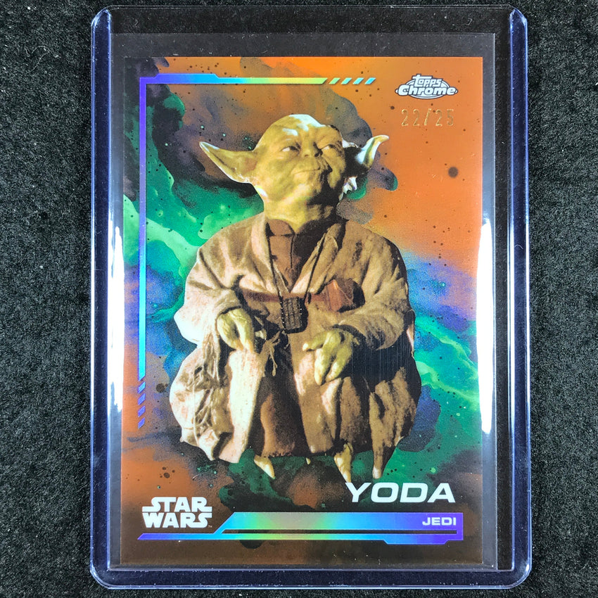 2024 Topps Chrome Star Wars YODA Base Rebel Orange 22/25