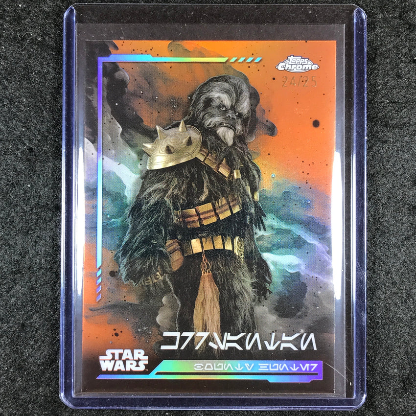 2024 Topps Chrome Star Wars KRRSANTAN Aurebesh Rebel Orange 24/25