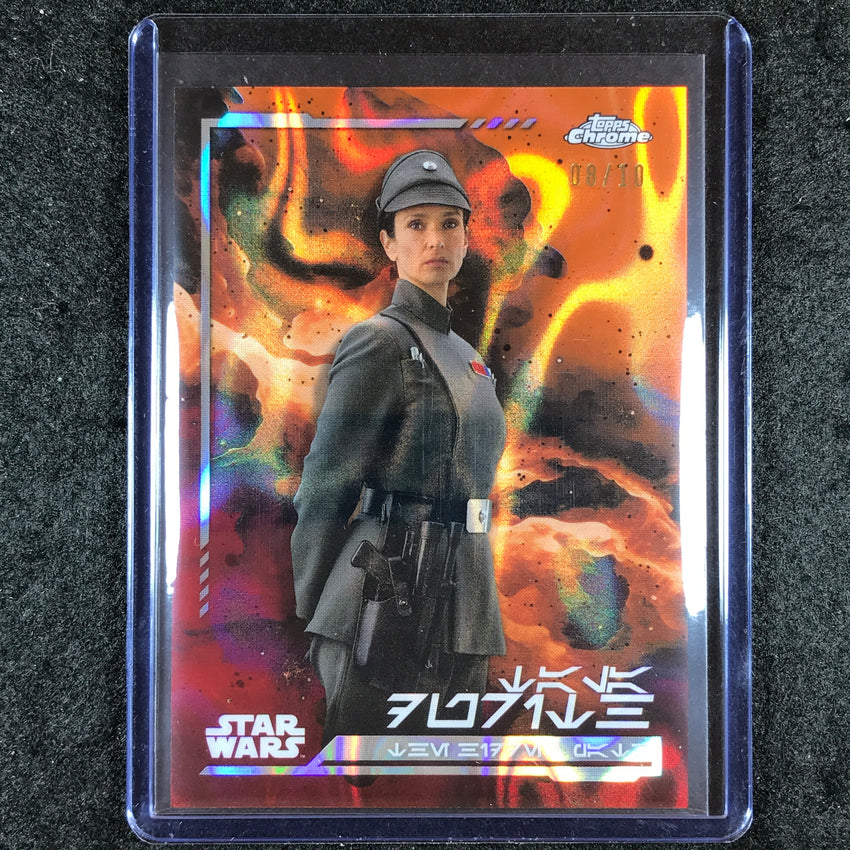 2024 Topps Chrome Star Wars TALA DURITH Aurebesh Mustafar Lava 8/10