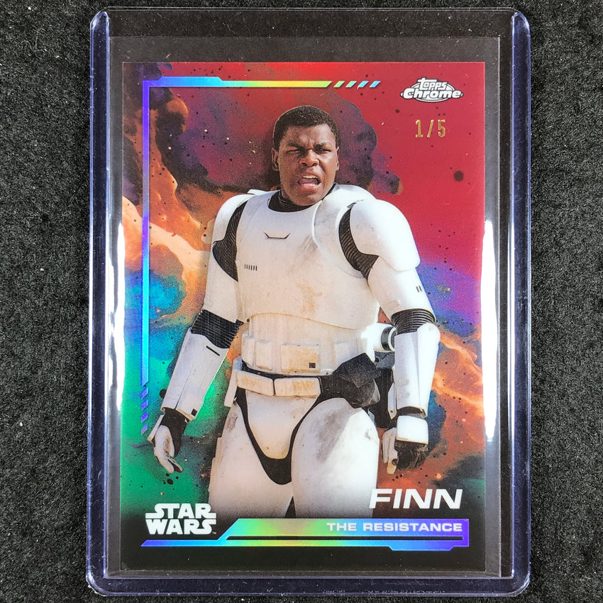 2024 Topps Chrome Star Wars FINN Base Dathomir Red 1/5