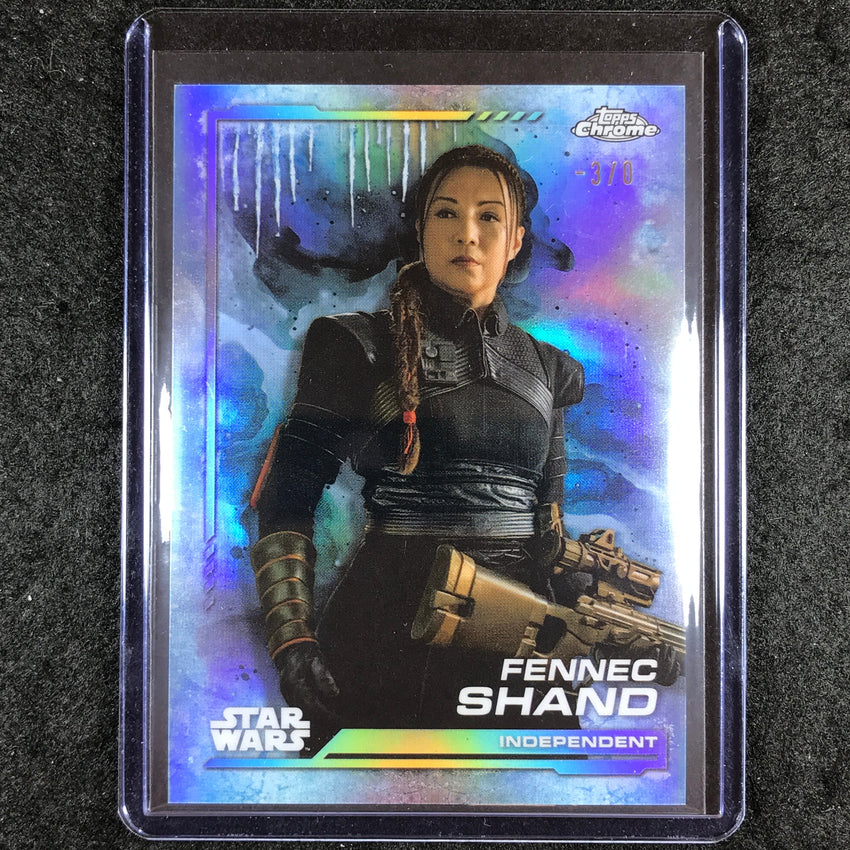 2024 Topps Chrome Star Wars FENNEC SHAND Hoth Frozenfractor -3/0