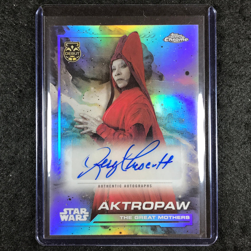 2024 Topps Chrome Star Wars JERYL PRESCOTT GALLIEN AS AKTROPAW Auto Base #JPG