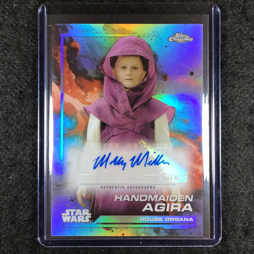 2024 Topps Chrome Star Wars MOLLY MILLER AS HANDMAIDEN AGIRA Auto Base #MM