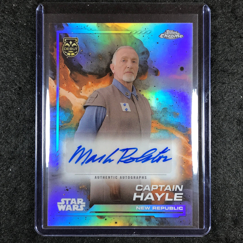 2024 Topps Chrome Star Wars MARK ROLSTON AS CAPTAIN HAYLE Auto Base #MR